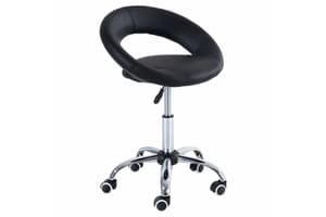 Homcom Beauty Stool with Adjustable Height | Black