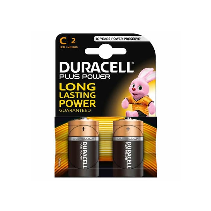 Duracell MN1400b2, L14 2 PACK  C Batteries