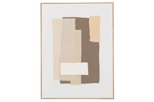 3D Objects Framed Print Wall Art | Beige/Brown | 60 x 45 cm | Assorted Design (1 Piece)