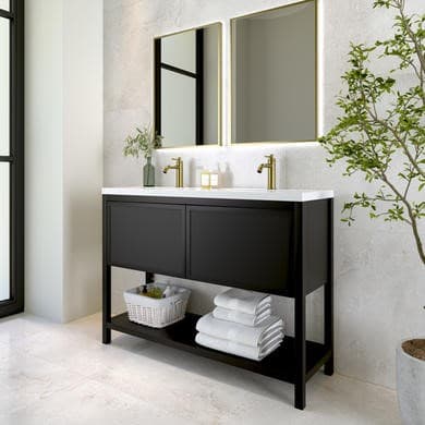 Perla 1200mm Freestanding Double Vanity Unit