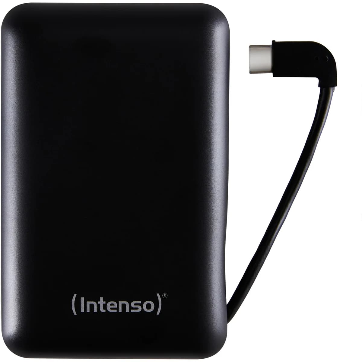 Intenso XC10000 10000mAh Power Bank with Built-in USB-C Cable - Black | 7314530