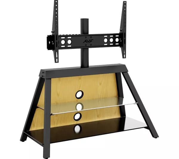 AVF Easel 925 mm TV Stand with Bracket for up to 65" TVs - Oak / Walnut / Black/ White