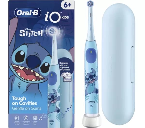ORAL-B iO2 Kids Electric Toothbrush & Travel Case - Disney Stitch