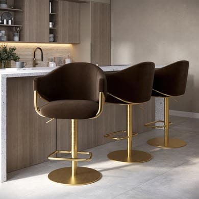 Ronnie Adjustable Swivel Bar Stools