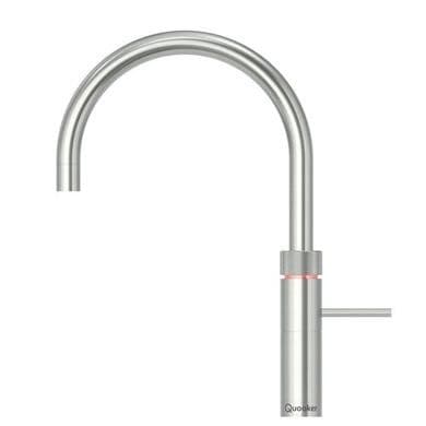 Quooker Fusion Instant Boiling Water Kitchen Tap - Stainless Steel Round Spout