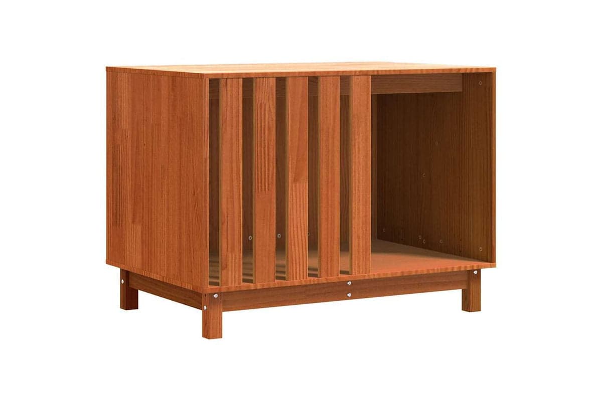 Vidaxl Dog House Wax Brown 90 X 60 X 67 Cm Solid Pine Wood