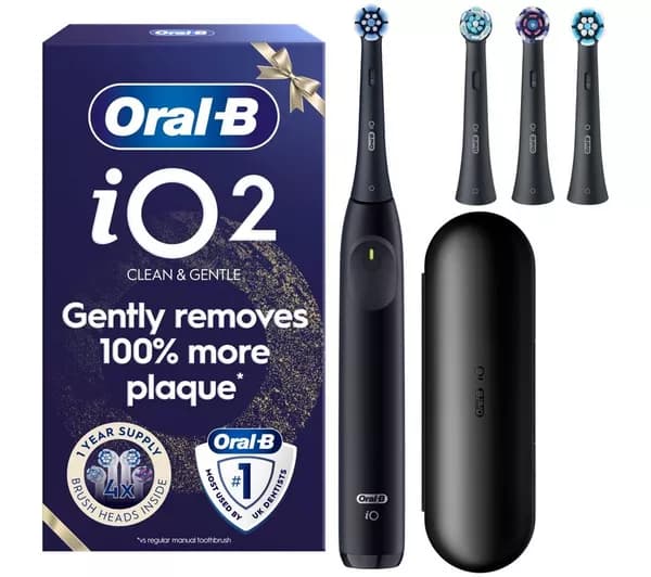 ORAL-B iO2 Electric Toothbrush Gift Pack - Black