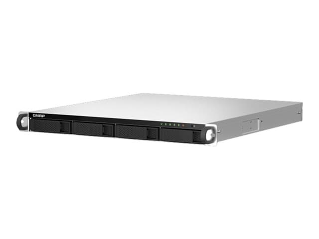 QNAP - TS-464U-RP - NAS server - 4 bays - rack-mountable - SATA 6Gb/s - RAID 0, 1, 5, 6, JBOD, 10 - RAM 8 GB - 2.5 Gigabit Ethernet - iSCSI support - 1U