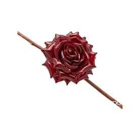 Glossy Rose Clip Tree Decoration 16cm