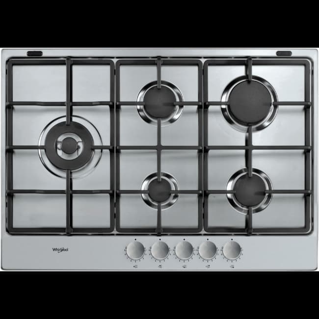 Whirlpool 73cm Gas Hob - Stainless Steel | TGML761IXR
