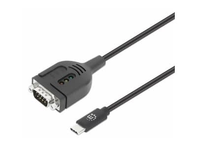 MANHATTAN - USB-C / serial cable - USB-C to DB-9 - 1 m