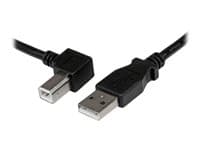 STARTECH.COM - StarTech 1m USB 2.0 A to Left Angle B Cable Cord - 1 m USB Printer Cable - Left Angle USB B Cable - 1x USB A (M), 1x USB B (M) (USBAB1ML) - USB cable - USB Type B to USB - 1 m