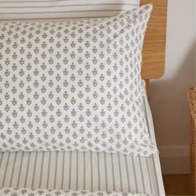 Emma Floral Pillowcase Pair Cream