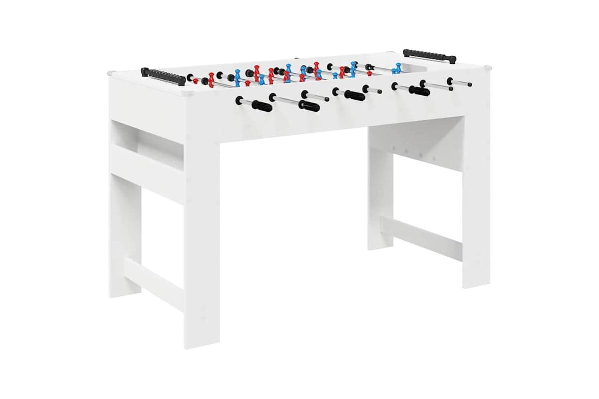 Vidaxl Foosball Table White 125 X 60.5 X 80 Cm Engineered Wood