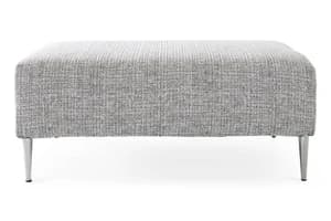 Oliver Footstool | Silver