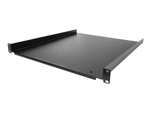 Startech 1U Fixed Server Rack Mount Shelf, 20in Deep Steel Universal Cantilever Tray for 19" AV/Data/Network Equipment Rack with Cage Nuts & Screws, 5