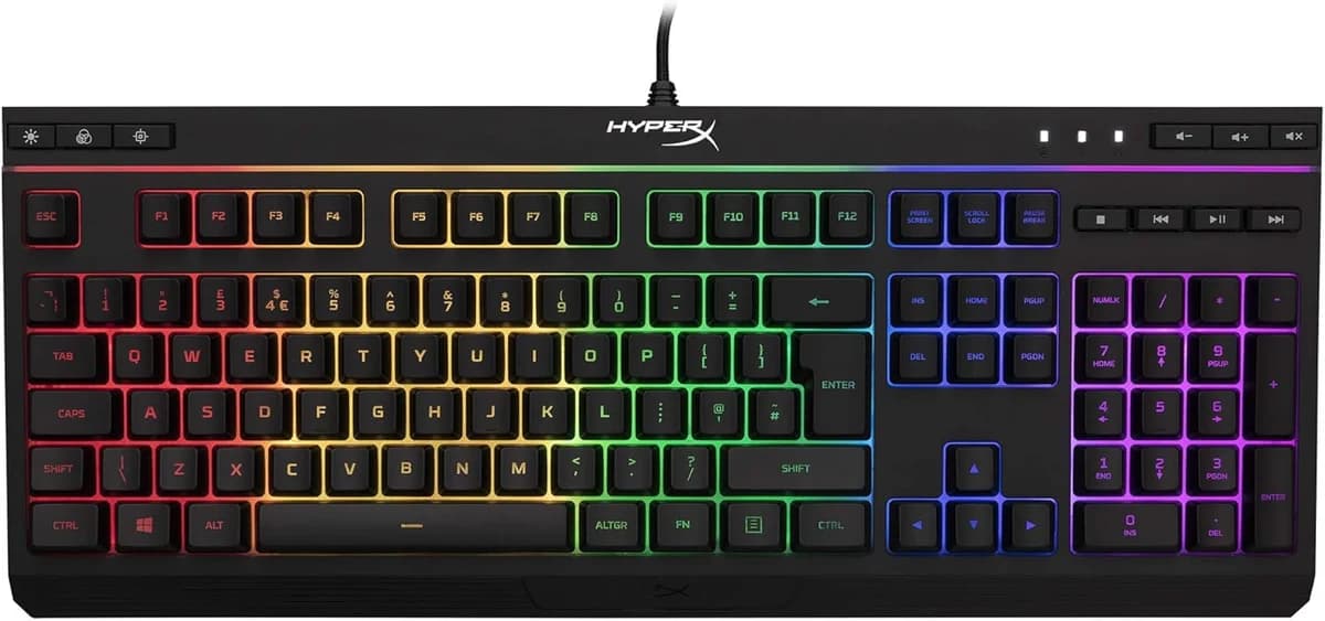 HyperX Alloy Core RGB Membrane Gaming Keyboard | HX-KB5ME2-UK