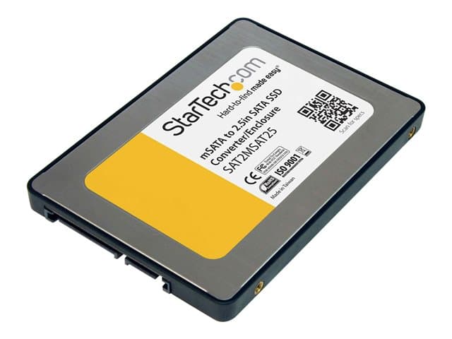 STARTECH.COM - Startech 2.5in SATA to Mini SATA SSD Adapter Enclosure - Mini PCIe ssd Adapter - SATA to mSATA - Mini PCIe SATA (SAT2MSAT25) - storage enclosure - SATA