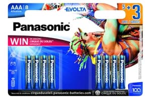 Panasonic Alkaline Evolta AAA Battery | 5+3 Pack