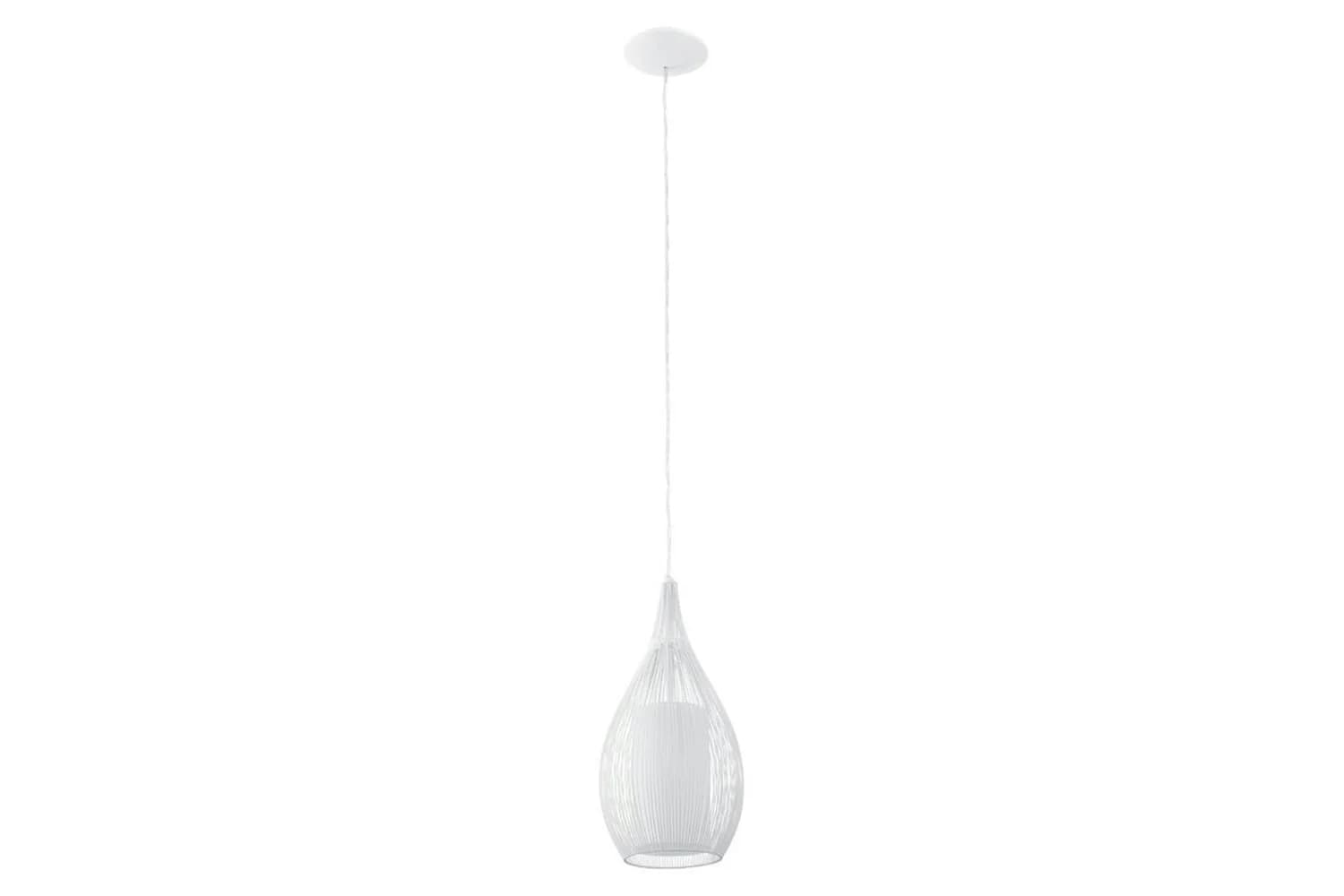 Eglo | Razoni Metal and Glass Pendant Light | White