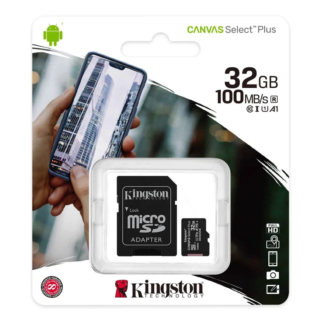 Kingston 32GB Class 10 Micro SD Card | Black