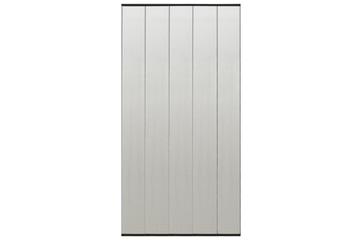 vidaXL 148711 Insect Door Screen With 5-piece Mesh Curtain Black 120x240cm
