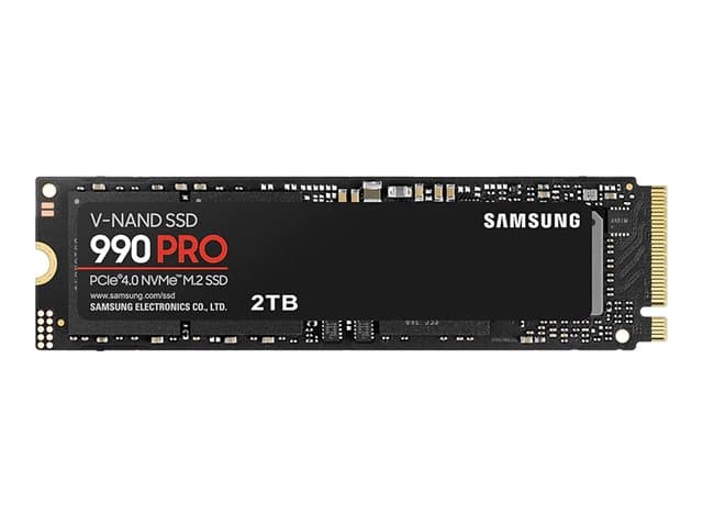 SAMSUNG - 990 PRO MZ-V9P2T0BW - SSD - encrypted - 2 TB - internal - M.2 2280 - PCIe 4.0 x4 (NVMe) - 256-bit AES - TCG Opal Encryption 2.0