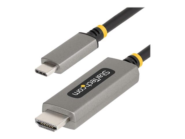 STARTECH.COM - Startech 3ft (1m) USB-C to HDMI Adapter Cable, 8K 60Hz, 4K 144Hz, HDR10, USB Type-C to HDMI 2.1 Video Converter Cable, USB-C DP Alt Mode/USB4/Thunderbolt 3/4 Compatible - USB-C Laptop to HDMI Monitor (134B-USBC-HDMI211M) - adapter cable - 1 m