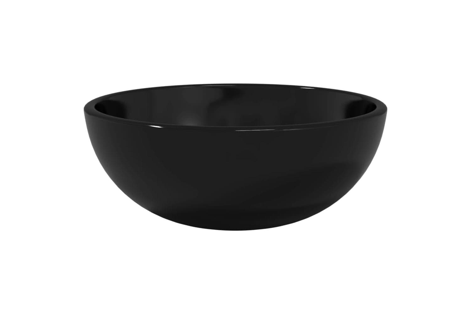 vidaXL 345247 Basin Tempered Glass 30x12cm Black