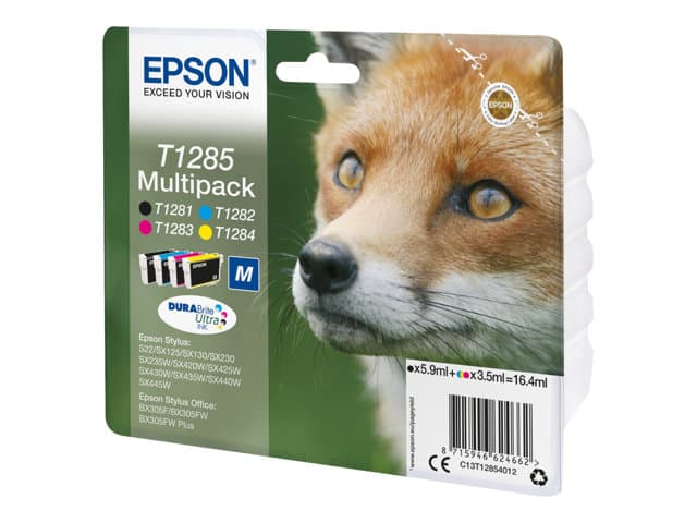 EPSON - T1285 Multipack - 4-pack - black, yellow, cyan, magenta - original - ink cartridge