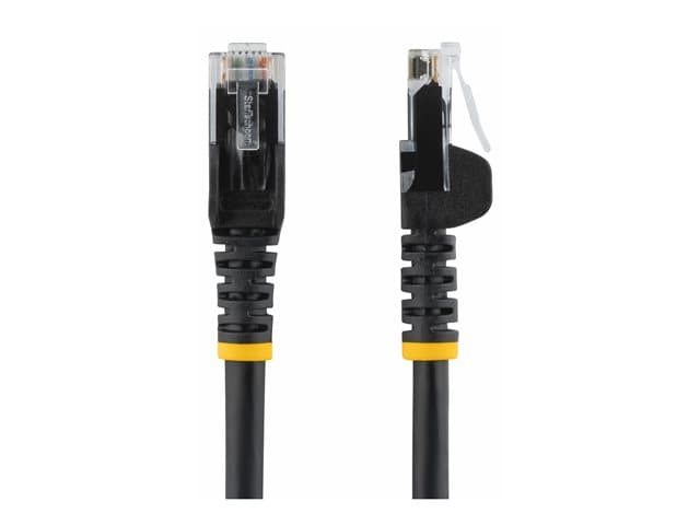 STARTECH.COM - Startech 7m CAT6 Ethernet Cable, 10 Gigabit Snagless RJ45 650MHz 100W PoE Patch Cord, CAT 6 10GbE UTP Network Cable w/Strain Relief, Black, Wiring is UL Certified/TIA - Category 6 - 24AWG (N6PATC7MBK) - Patch cable - RJ-45 (M) to RJ-45 (M) - 7 m - UTP - C