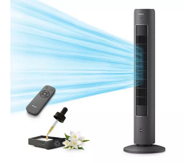 PHILIPS 5000 Series CX5535/11 Tower Fan - Dark Grey