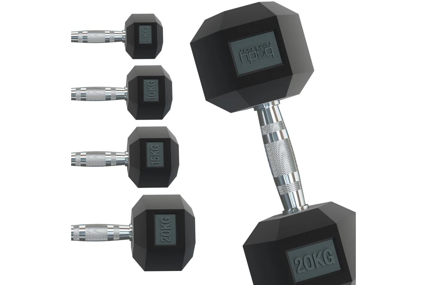 Monstershop Body Revolution Hex Dumbbells | 1kg Pair