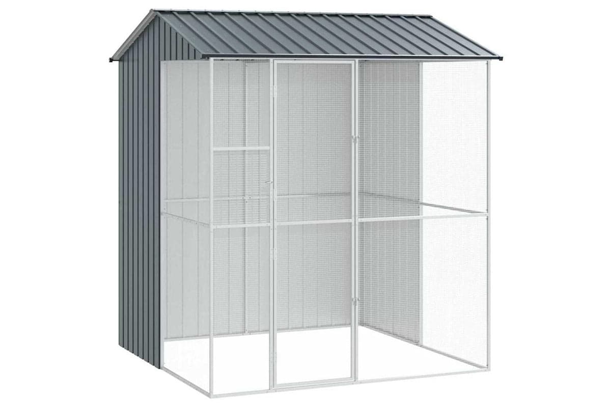 Bird Cage Anthracite 215 X 210 X 247 Cm Galvanised Steel