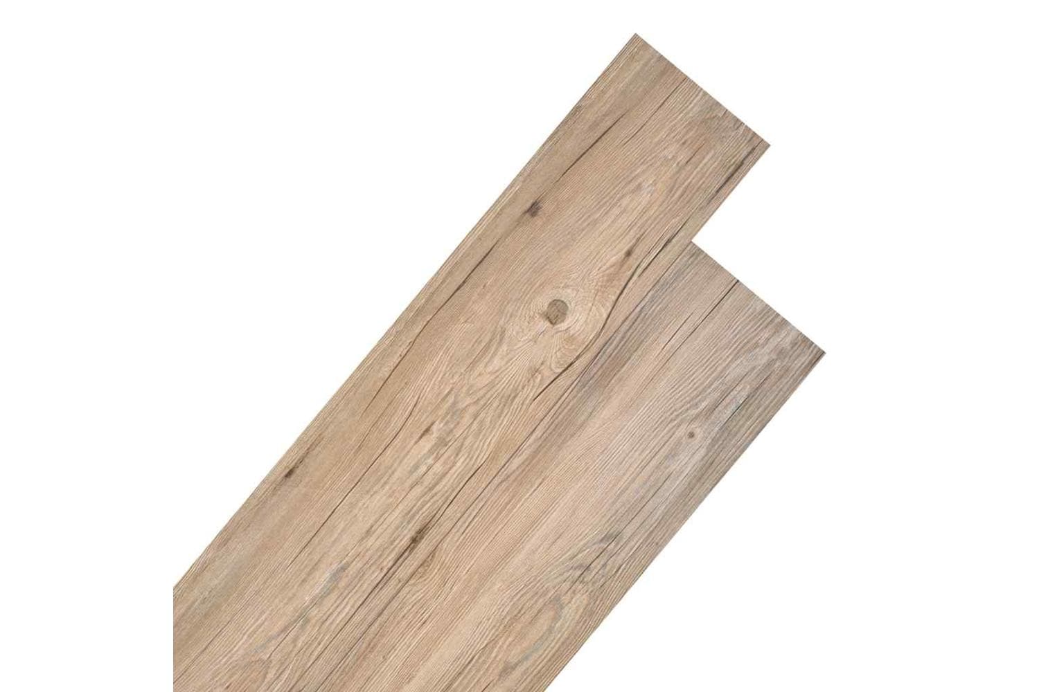 Vidaxl Non Self-adhesive Pvc Flooring Planks 5.26 Sq M 2 Mm Oak Brown
