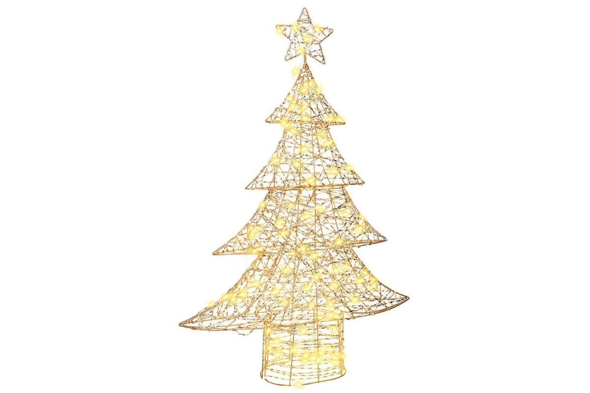 Vidaxl Christmas Tree With 120 Leds Warm White 120 Cm Pet