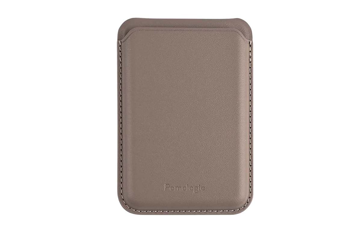Pomologic MagSafe Card Wallet Stand | Taupe