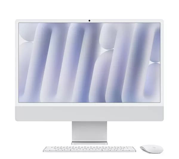 APPLE iMac 4.5K 24" (2024) - M4, 256 GB SSD, Nano‑texture glass, Silver