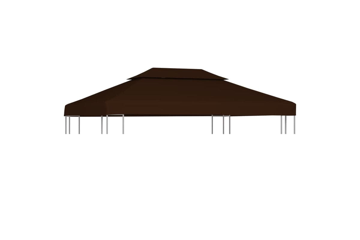 Vidaxl 2-tier Gazebo Top Cover 310 G/m2 4x3 M Brown
