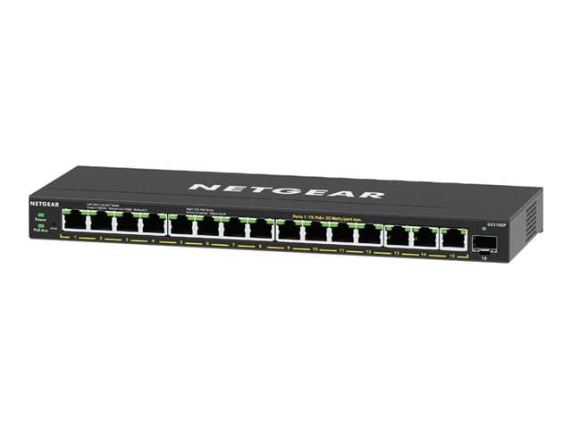 NETGEAR - Plus GS316EP - switch - 16 ports - Managed