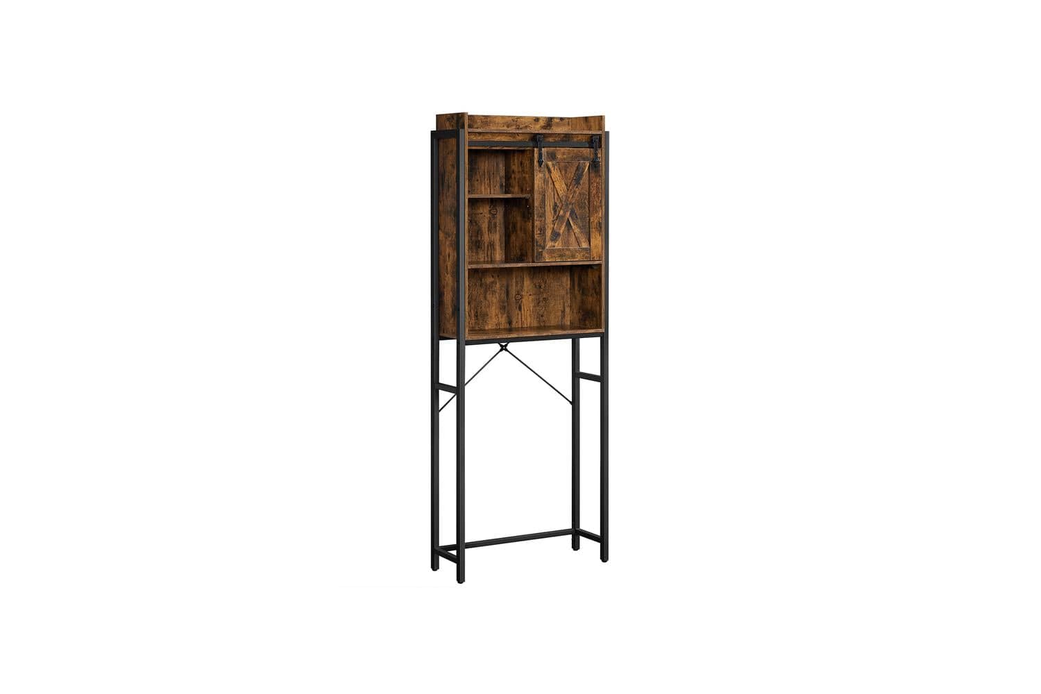 Vasagle Over-The-Toilet Oraganizer Rack | Rustic Brown & Black