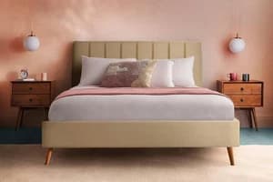 Silentnight | Octavia Bed Frame with Slant Beech Leg | Double | 4ft6 | Colour Options