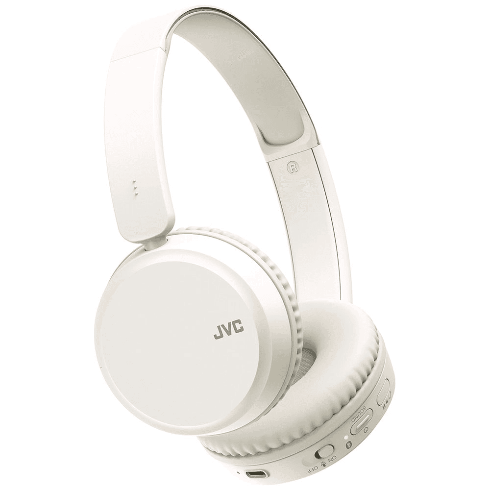 JVC Deep Bass On-Ear Wireless Headphones - White | HAS36WW