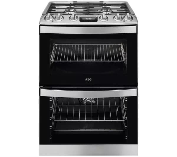 AEG 5000 SurroundCook CKB6541ACM 60 cm Dual Fuel Cooker - Stainless Steel