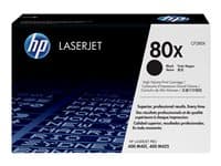 HP - 80X - High Yield - black - original - LaserJet - toner cartridge (CF280X)