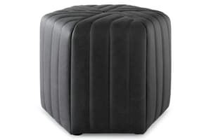 Asher Dressing Pouffe | Black