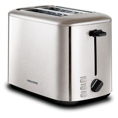 MORPHY            EQUIP 2 SLICE TOASTER - BRUSHED STEEL