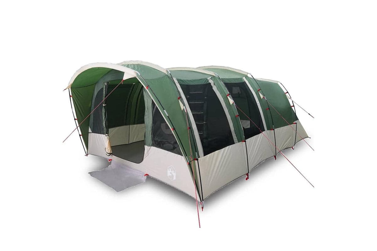 Vidaxl Family Tent Tunnel 8-person Green Waterproof