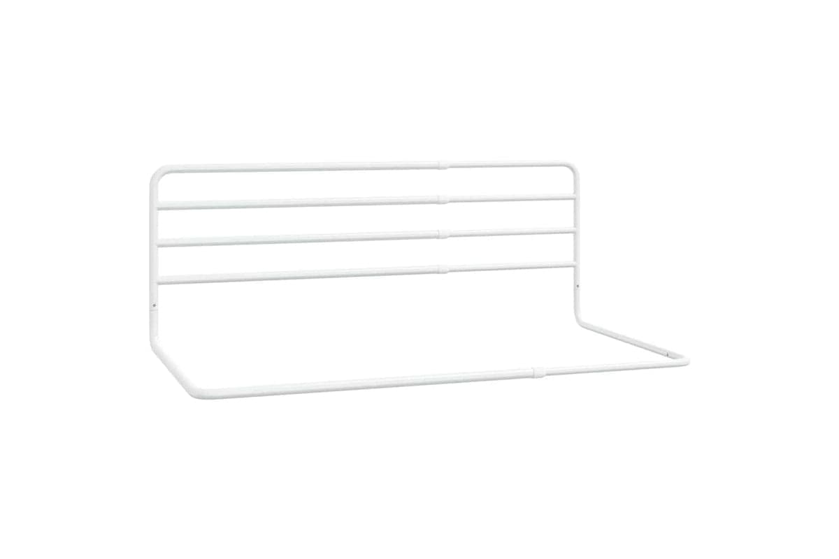 Vidaxl Toddler Safety Bed Rail White (76-137)x55 Cm Iron