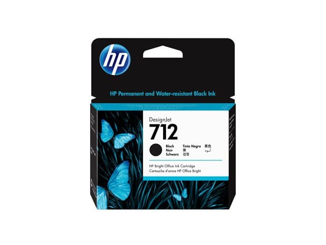 HP - 712 - black - original - DesignJet - ink cartridge